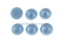 Ideal crystals, cabochon, sky blue, 3.8mm - x10