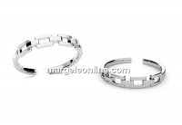 Chain ring, silver 925, adjustable - x1