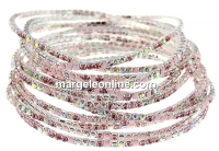 Martissor elastic bracelet, mix rose, inside 5.5cm - x1