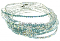 Martissor elastic bracelet, opal azure mix, inside 5.5cm - x1