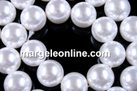 tip Mallorca pearls, round, white, 4.5mm