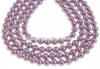 Mallorca type pearls, round, purple, 6mm