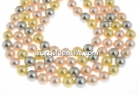 Mallorca type pearls, round, mix, 8mm