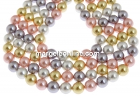 Mallorca type pearls, round, mix, 8mm