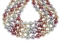 Mallorca type pearls, round, mix, 8mm