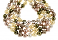 Mallorca type pearls, round, mix, 8mm