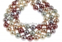 Mallorca type pearls, round, mix, 10mm