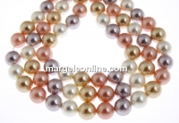 Mallorca type pearls, round, mix, 10mm