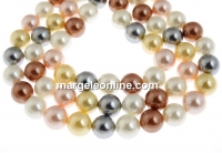 Mallorca type pearls, round, mix, 12mm