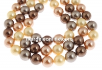 Mallorca type pearls, round, mix, 12mm