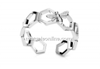 Bee ring, silver 925, adjustable - x1