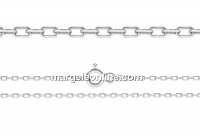 925 silver chain, oval link model, 50cm - x1