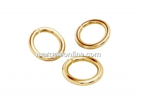 Zale silver 925 gold plated, 4x1mm - x10