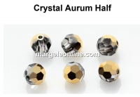 Preciosa, faceted round bead, aurum half, 4mm - x10