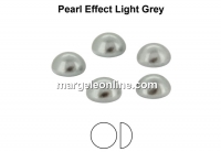 Preciosa, crystal pearl cabochon, light grey, 4mm - x4