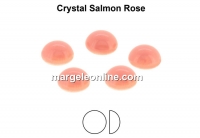 Preciosa, crystal pearl cabochon, salmon rose, 6mm - x4