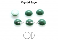 Preciosa, crystal pearl cabochon, sage, 6mm - x4