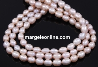 Freshwater Pearls - 7.5x6mm, ivory