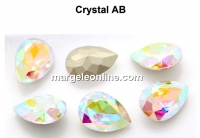 Ideal crystals, fancy drop, aurore boreale, 10x7mm - x4