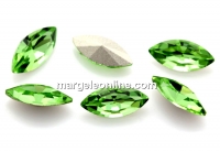 Ideal navette, fancy chaton, peridot, 10mm - x4