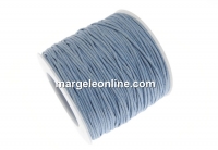 Bobina snur ata cerata, bleu pastel, 1mm - 82m