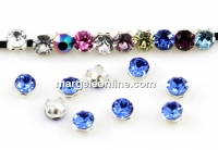 Swarovski, chaton mesh montees sapphire, 2.6mm - x20