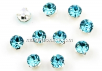 Swarovski, chaton mesh montees light turquoise, 2.6mm - x20