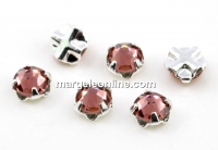 Swarovski, roses montees blush rose, 4mm - x20