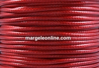 Leather imitation cord, deep red, 1.1mm - 70m coil