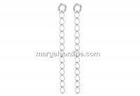 Extension chain, silver 925, 54mm - x2