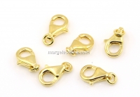 Incuietoare carabina clasica , argint 925 placat cu aur, 8x5mm - x1