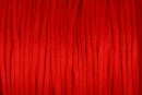 Snur satin, rosu, 2mm - 5m