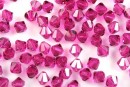 Swarovski, margele bicone, fuchsia, 4mm - x20