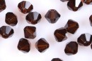 Swarovski, margele bicone, mocca, 4mm - x20