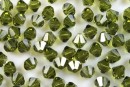 Swarovski, margele bicone, olivine, 6mm - x10