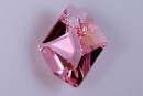 Swarovski, cosmic diamond pendant, light rose, 20mm - x1