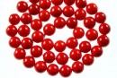tip Mallorca pearls, round, deep red, 8mm