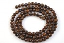 Bronzite, round, 6.3mm