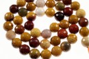 Mookaite jasper, faceted round, 8.5mm