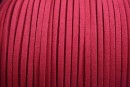 Snur faux suede, roz fucsia, 3mm - x5m