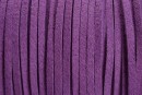 Snur faux suede, mov lavanda, 3mm - x5m