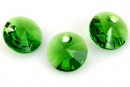 Swarovski, rivoli pendant, fern green, 8mm - x4