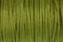 Snur satin, verde oliv, 1.5mm - 5m