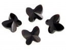 Swarovski, butterfly bead, jet, 6mm - x2