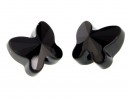 Swarovski, butterfly bead, jet, 8mm - x2