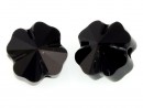 Swarovski, clover bead, jet, 8mm - x2