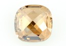 Swarovski, rivoli cabochon, golden shadow, 12x12mm - x1