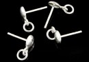 Earring findings, 925 silver, 11.5mm - x1pair