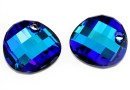 Swarovski, twist pendant, bermuda blue, 28mm - x1