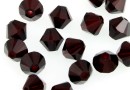 Swarovski, bicone bead, garnet, 6mm - x10